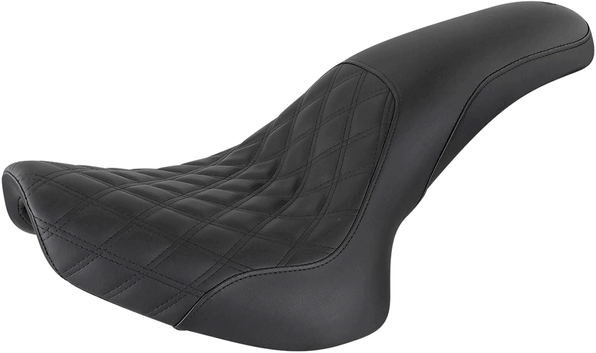 Profiler™ Lattice Stitch Seat - Profiler Seat - Front Lattice/Rear Smooth - Black - FL/FX '00-'06 [0802-1288]