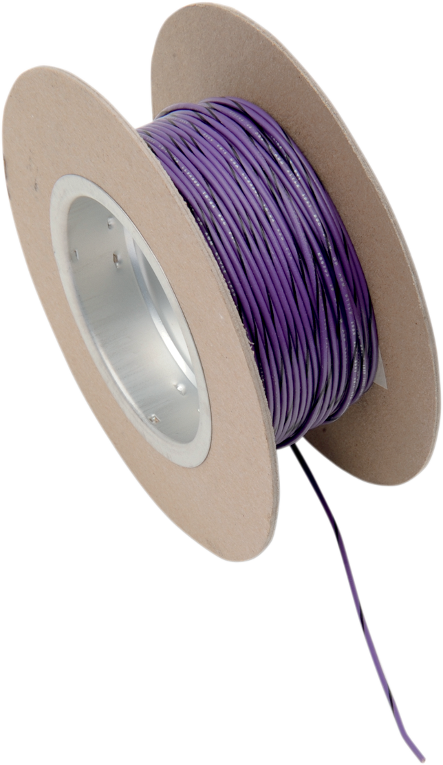 OEM Color Wire Spool - 100' Wire Spool - 18 Gauge - Violet/Black [2120-0521]