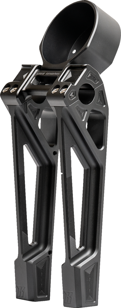 Fastback Risers - Includes Clamp & Gauge Bracket - 10" - Black [0602-1461]