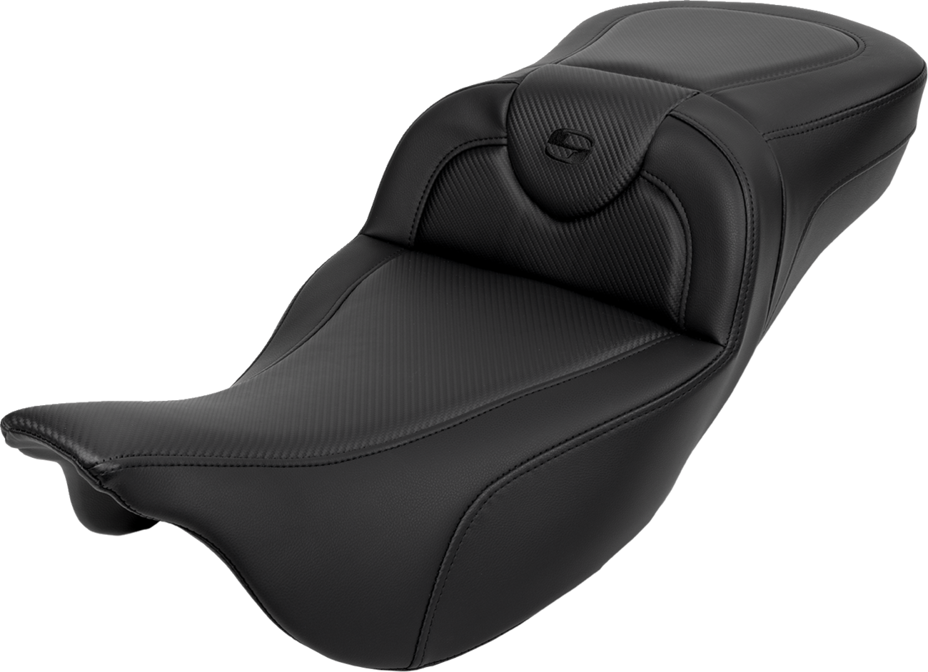 Roadsofa™ Carbon Fiber Seat - Roadsofa™ Extended Reach Seat - Carbon Fiber - Black Stitch - Backrest - FL '08-'24 [0801-1626]
