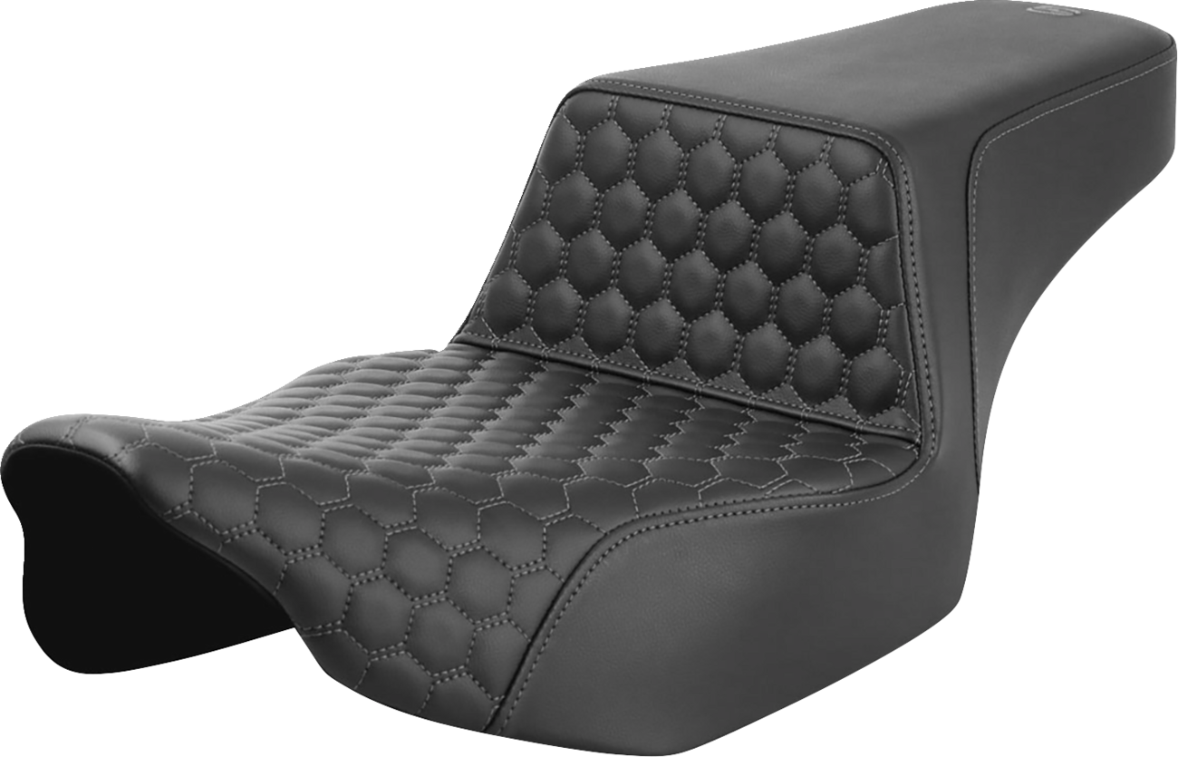 Honeycomb Step-Up Seat - Step-Up Seat - Extended Reach - Front Honeycomb - Gray Stitch - FL '23-'24 [0801-1833]