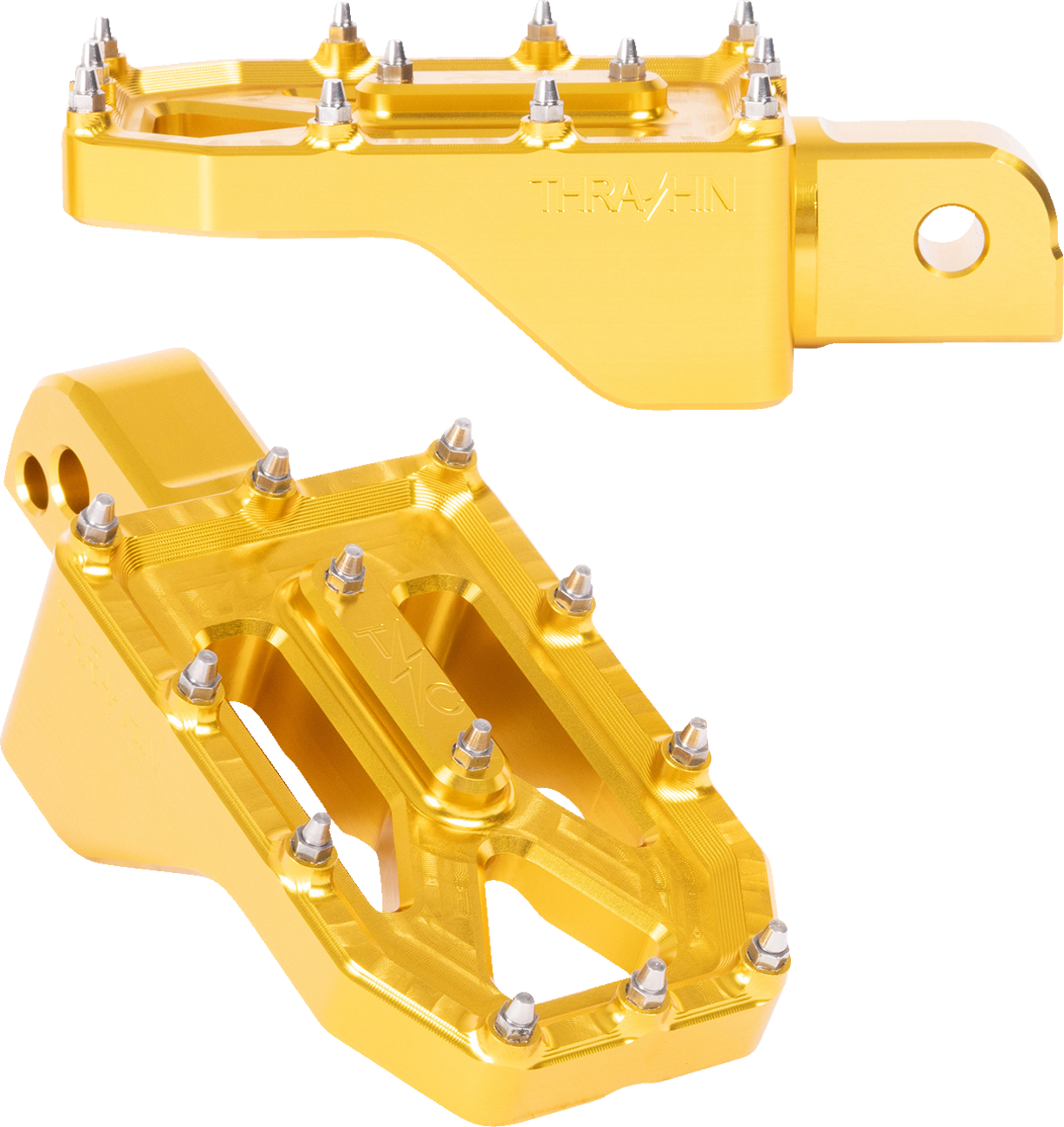 Aggressor Foot Pegs - Rear - Gold - FL/FX '18-'25 [1620-2780]