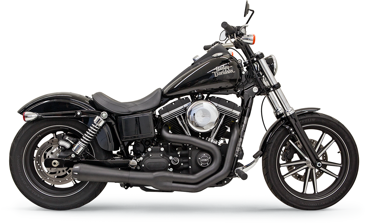 Road Rage II Mega Power 2:1 System - Mega Power Exhaust - Black - FXD/FXDWG with Mid/Forward Controls [1800-2170]