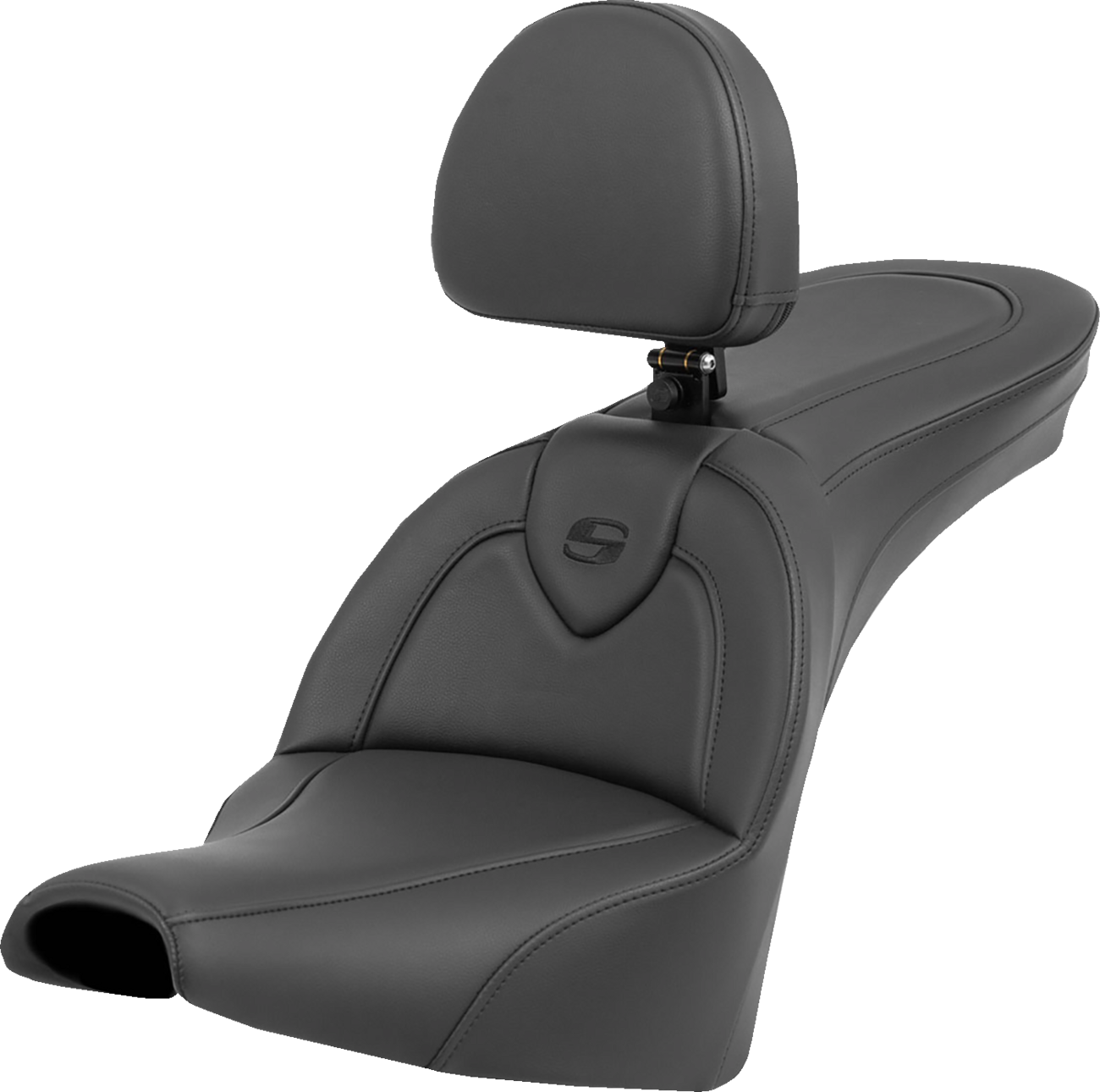 Roadsofa™ Standard Reach Seat - Roadsofa™ Seat - with Backrest - Black/Black Stitching - FXBB/FXST '18-'24 [0802-1564]