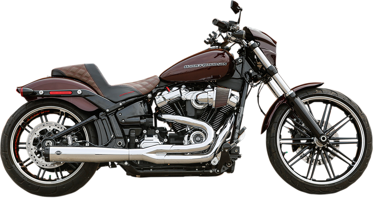 SuperStreet 2:1 50 State Exhaust System - 2:1 50 State Exhaust for M8 Softail - Chrome [1800-2486]