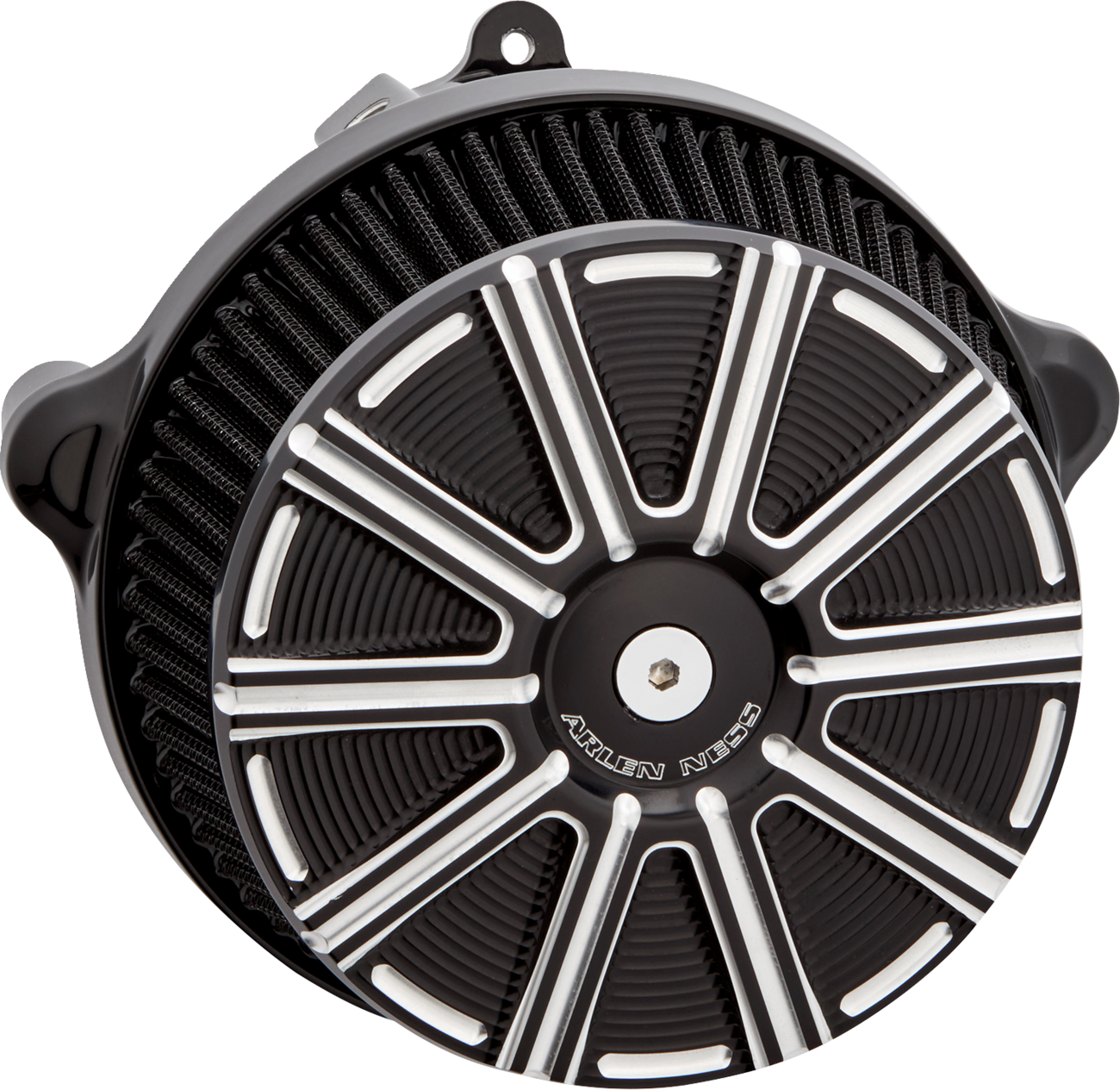 Big Sucker™ Stage 1 Air Cleaner Kit with Cover - 10 Gauge - Black with Machined Accents [1010-3257]