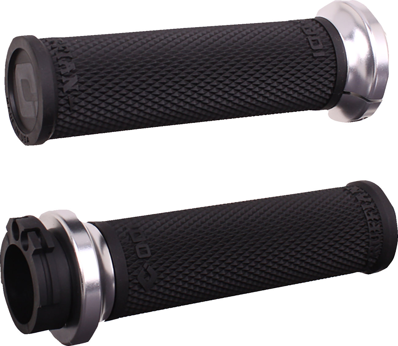 Ruffian Lock-On Street Grips - Cable - Black/Silver [0630-3396]
