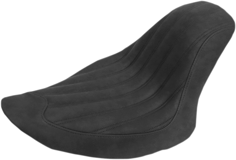 Knuckle Solo Seat - Ribbed - Black - FL/FX '06-'17 [0802-0824]