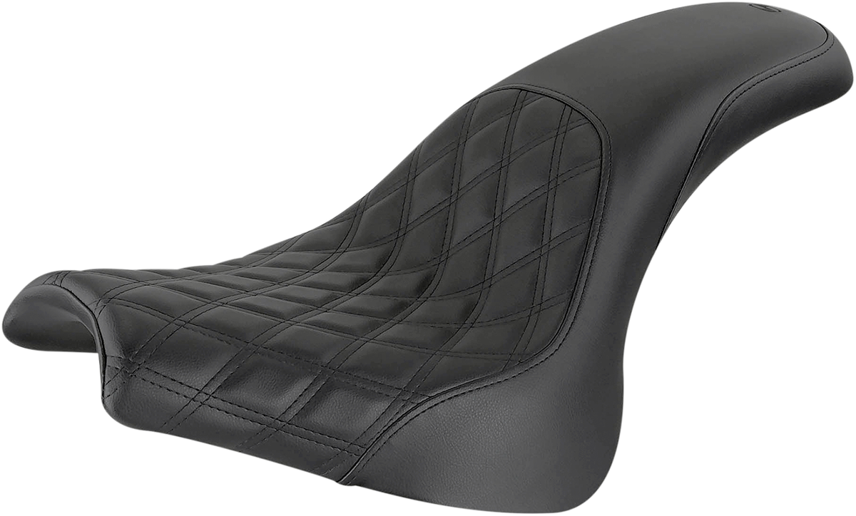 Profiler™ Lattice Stitch Seat - Profiler Seat - Front Lattice/Rear Smooth - Black - FXFB/S '18-'23 [0802-1286]