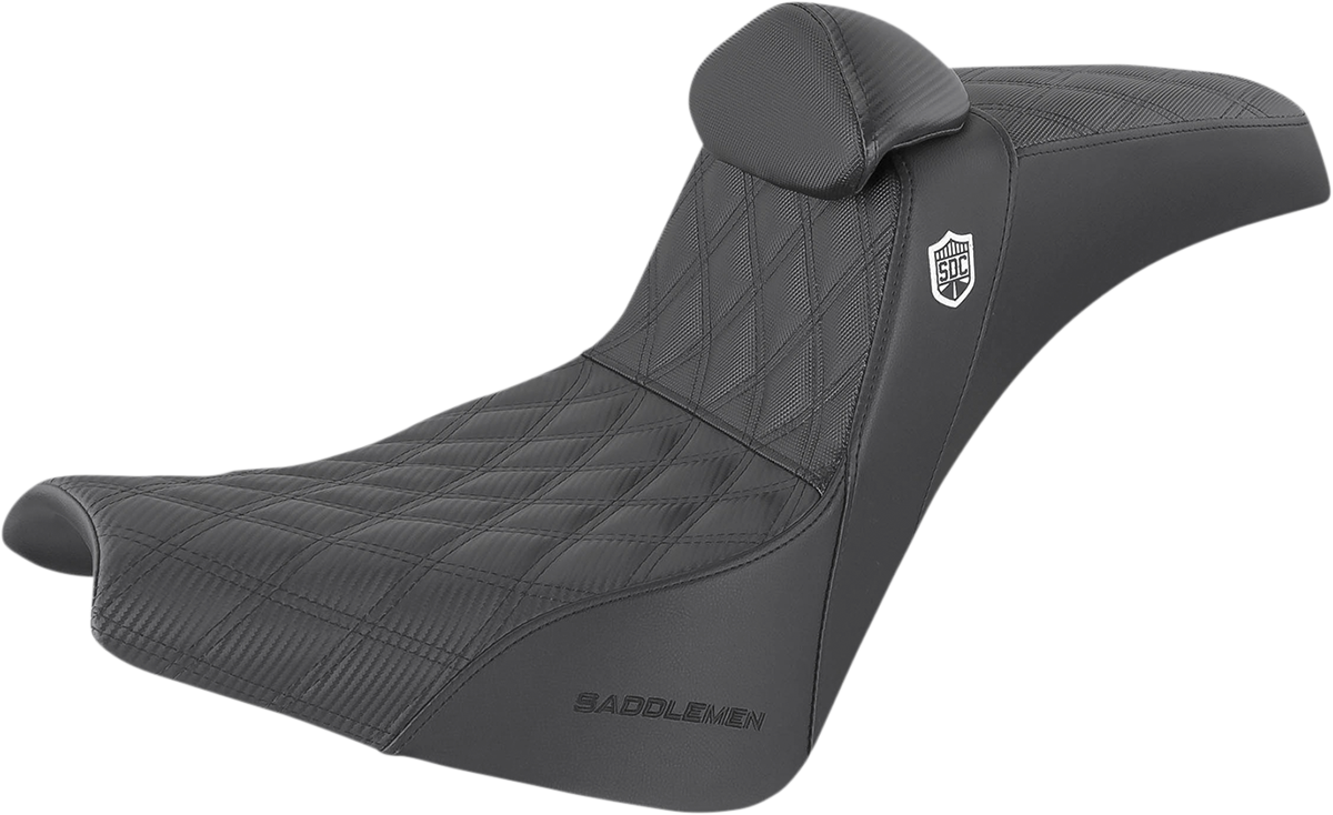 Pro Series SDC Performance Grip Seat - Pro Series SDC Performance Seat - w/ Backrest - Lattice Stitch/Lumbar Gripper - FX/FL '18-'24 [0802-1434]