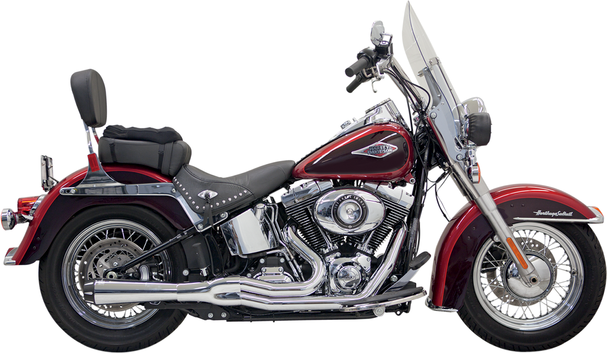 Road Rage II Mega Power 2:1 System - Mega Power Exhaust - Chrome - Short - FXS/FLS [1800-1512]