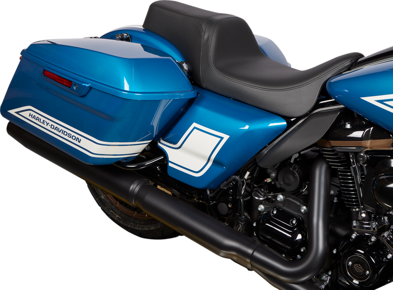 Predator 1-Up Seat - Predator 1Up Seat - Solar Leather - Black - Smooth - FLH '08-'23 [0801-1493] - Image 3