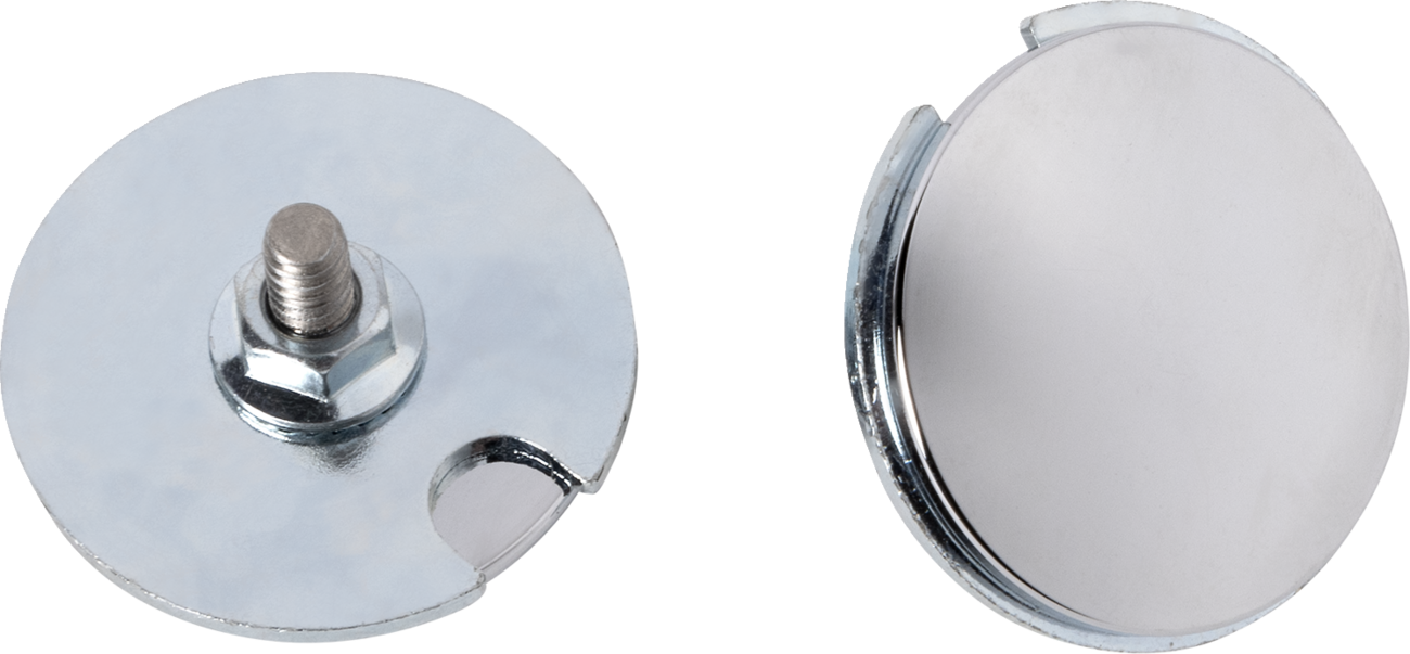 Fairing Mirror Hole Plugs - Fairing Mirror Removal Plug - Chrome [2202-0304]