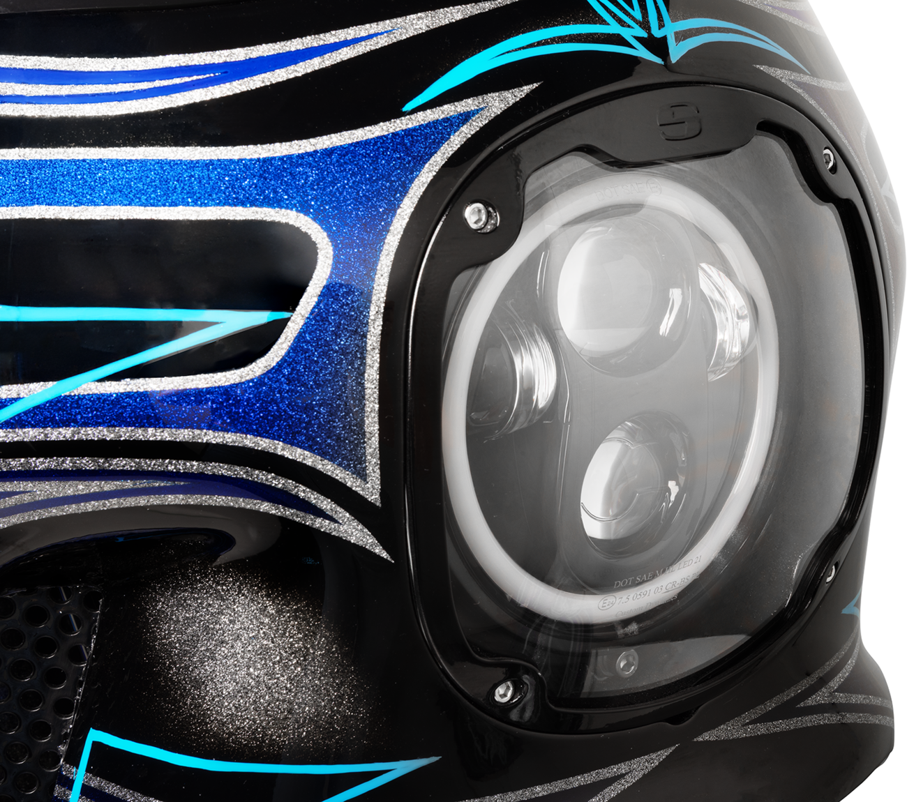 5-3/4" LED Halo Headlamp - Headlight - Black [2001-2483] - Image 2