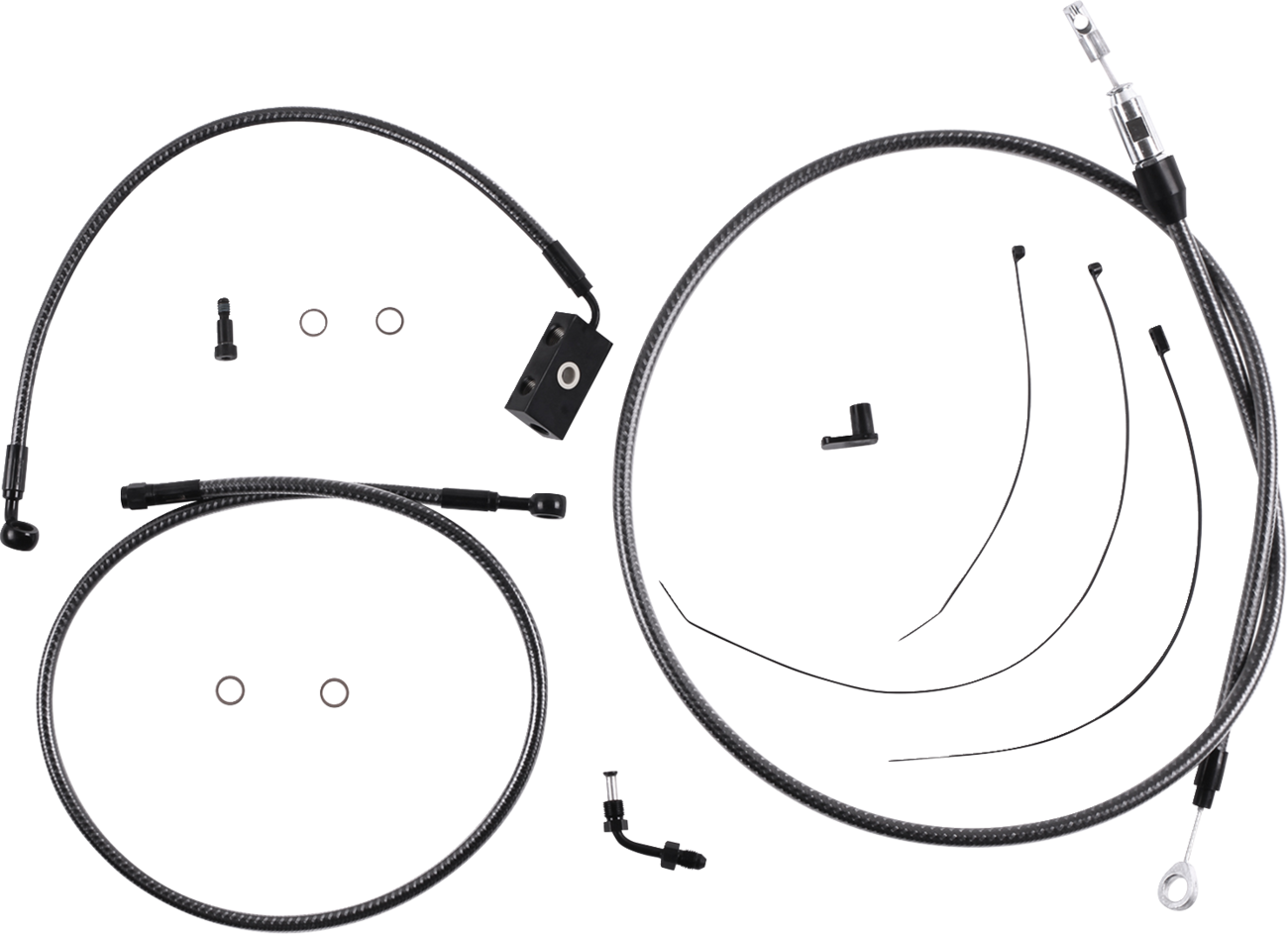 KARBONFIBR Designer Handlebar Installation Kit - 8" - '18-'24 Softail [0610-2433]