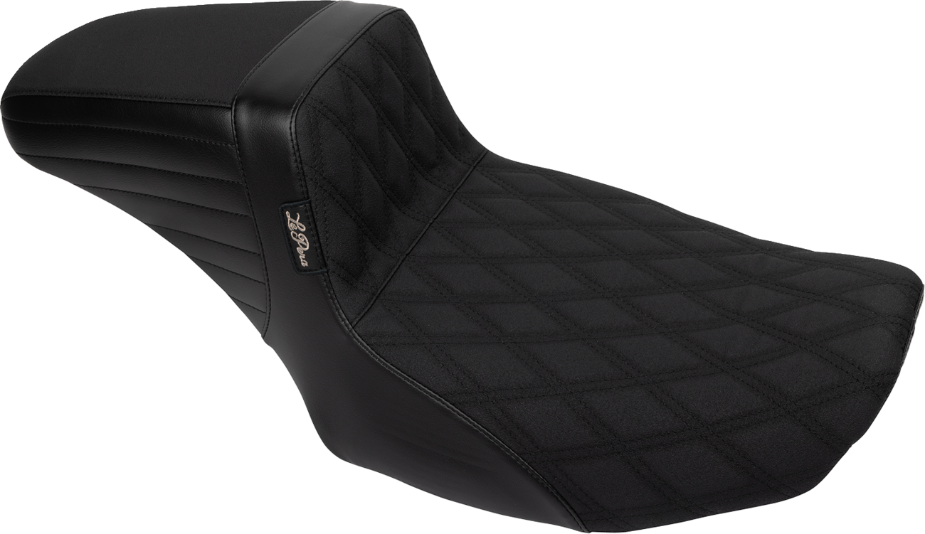 Kickflip Daddy Long Legs Seat - Kickflip Daddy Long Legs Set - Double Diamond w/ Gripp Tape - FLT/FLH '23-'25 [0801-1863]