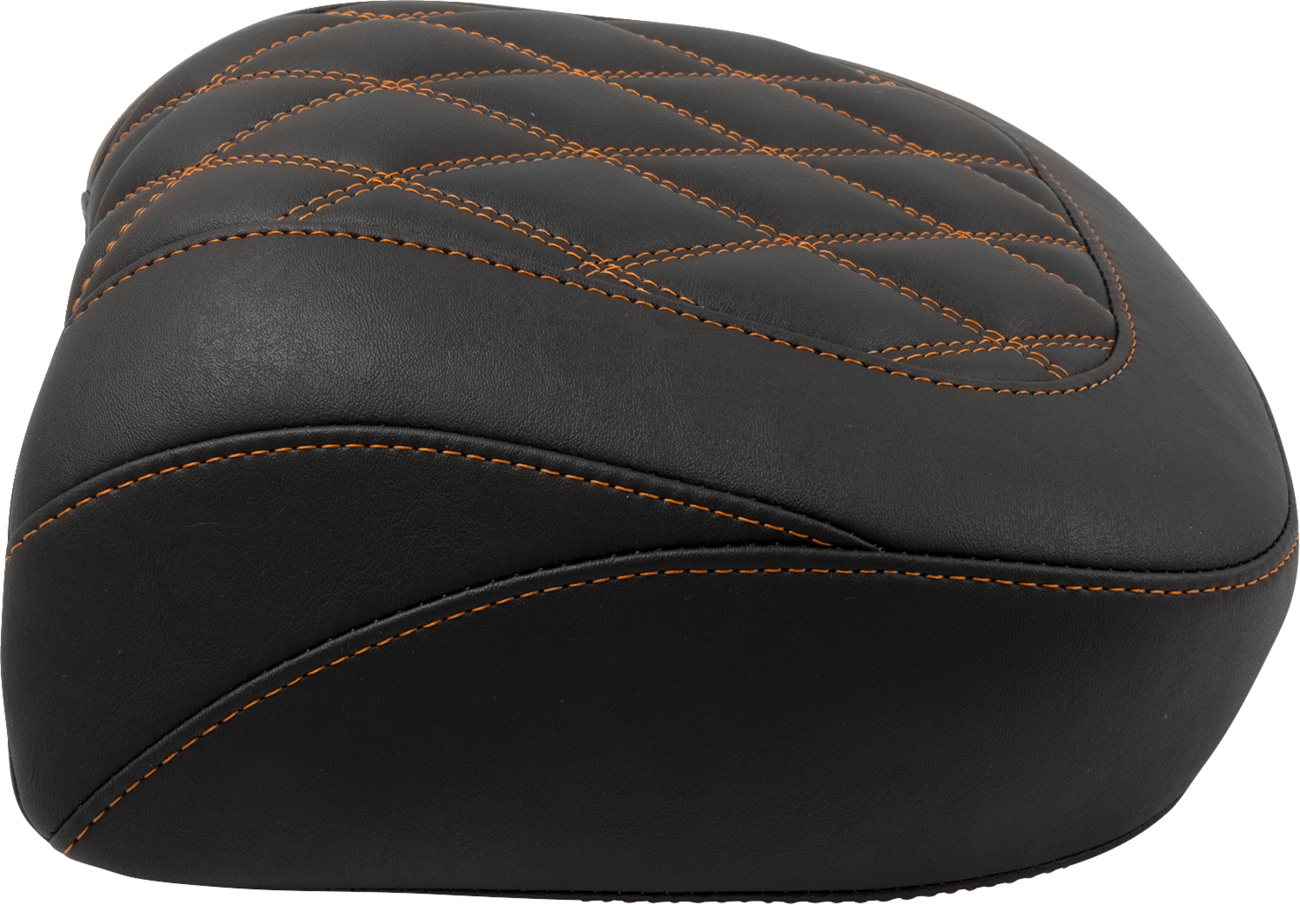 Wide Tripper™ Passenger Seat - Wide Tripper™ Seat - Passenger - Mandarin Orange Stitching - FLT/FLH '23-'25 [0801-2025]