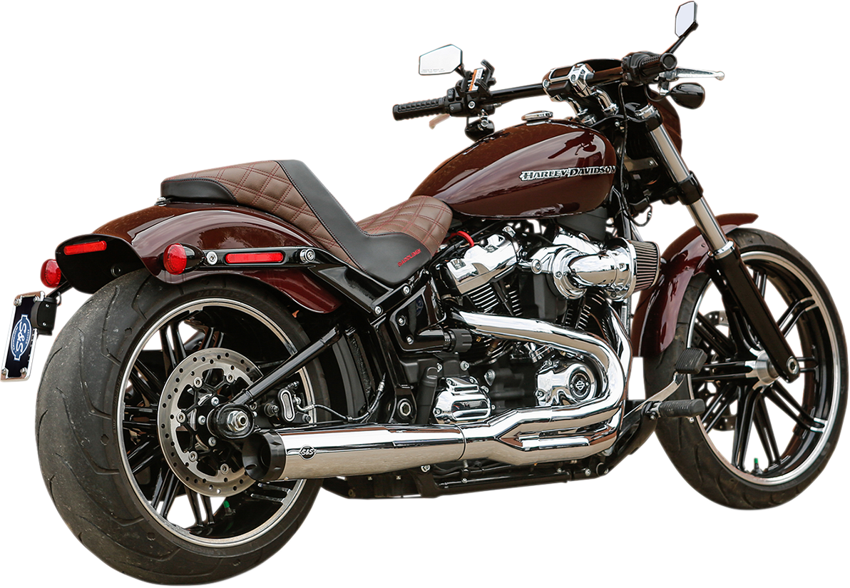SuperStreet 2:1 50 State Exhaust System - 2:1 50 State Exhaust for M8 Softail - Chrome [1800-2486] - Image 2