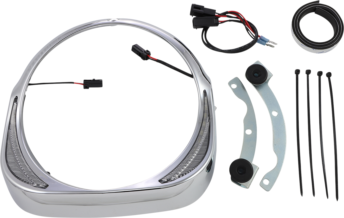 Fang® Headlight Bezels - Headlight Bezel - Chrome [2001-1363]