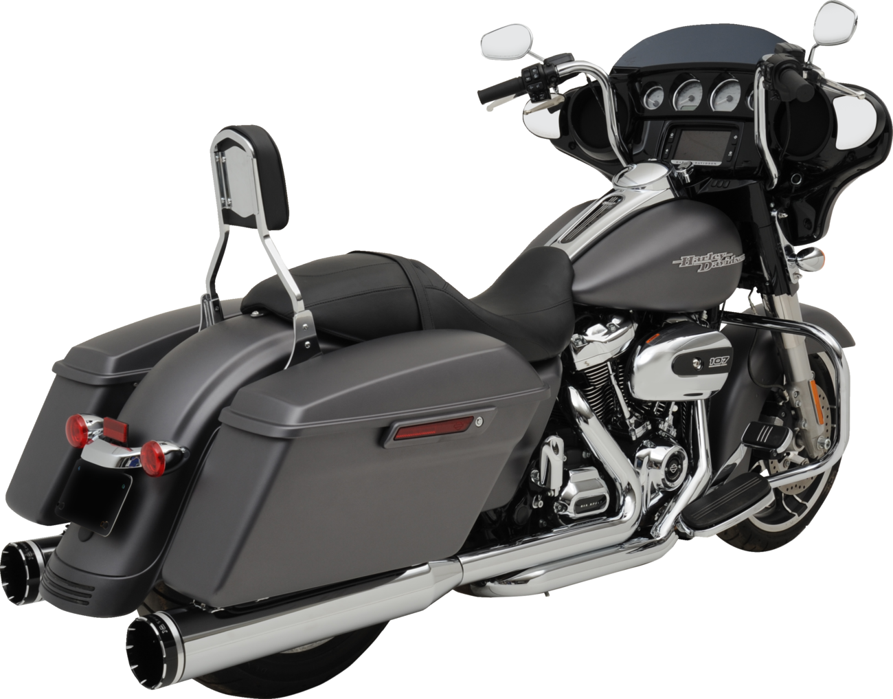 2-into-1-into-2 Dominator-SR Exhaust System - Chrome - Without End Caps - M8 Touring [1800-2765] - Image 2