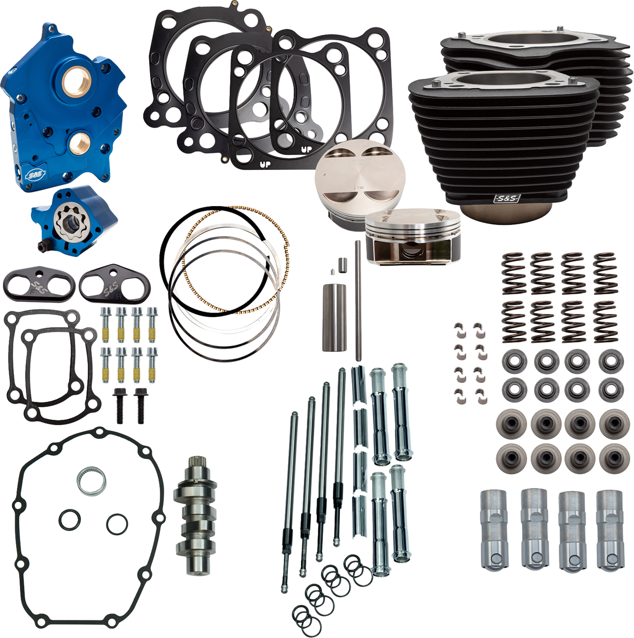 128" Power Package - Power Pack - 4.500" Stroke - Oil Cooled - Black w/o Highlights - M8 [0904-0131]