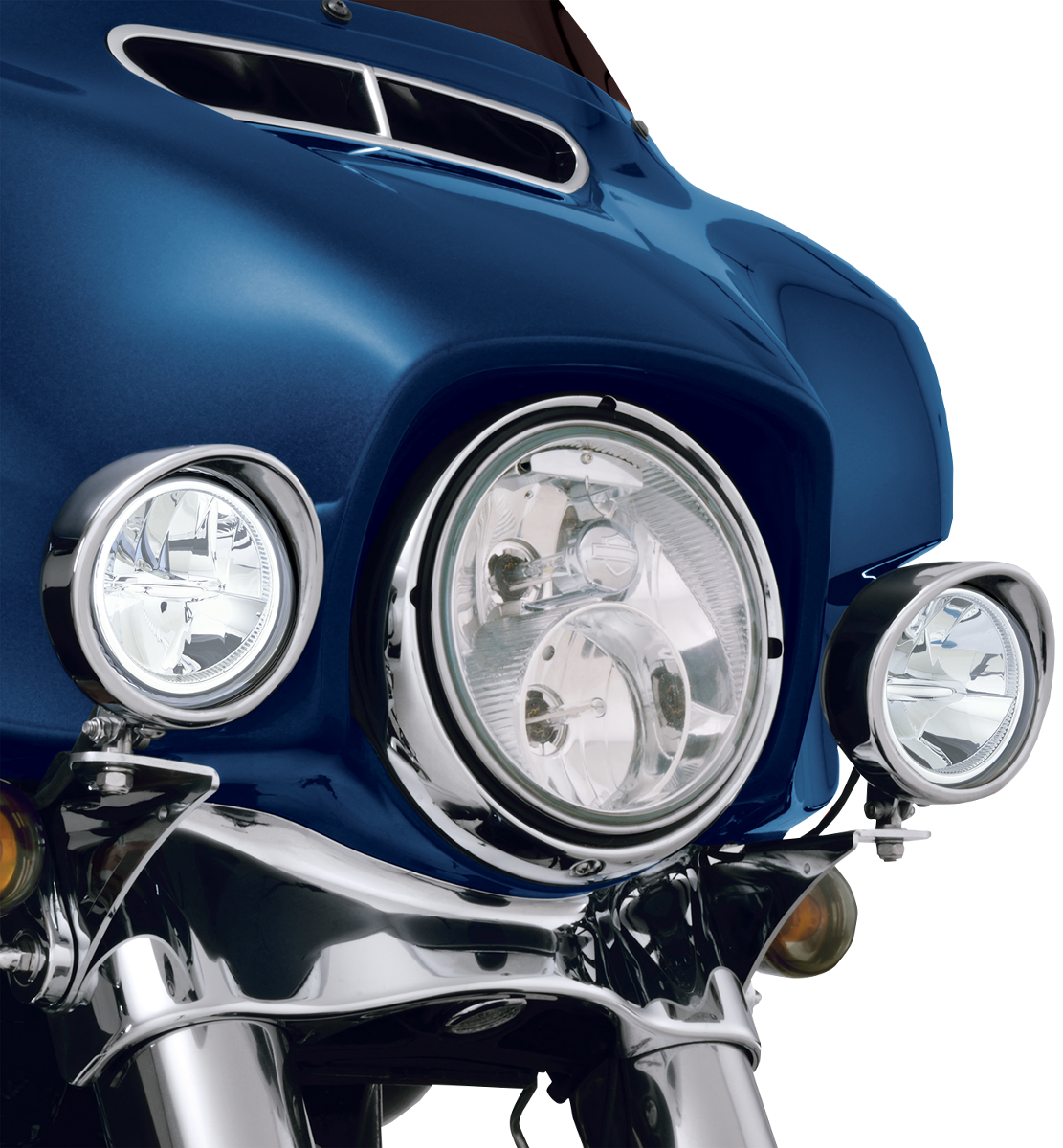3.5" LED Driving Light Kit - Driving Light Kit - 3-1/2" - Chrome - '99-'20 FLHT [2001-1498] - Image 3