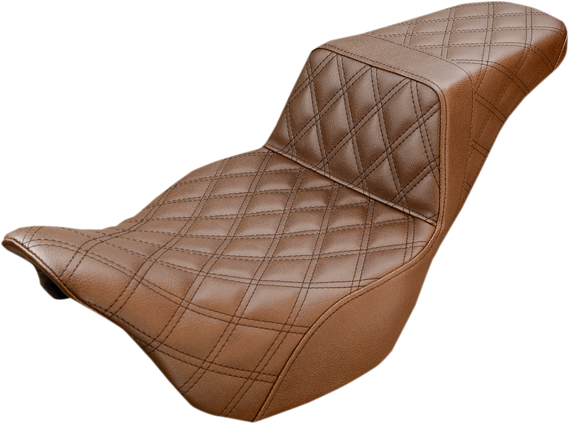 Step-Up Seat — Full Lattice Stitch - Step-Up Seat - Full Lattice Stitch - Brown - FL '08-'24 [0801-1136]