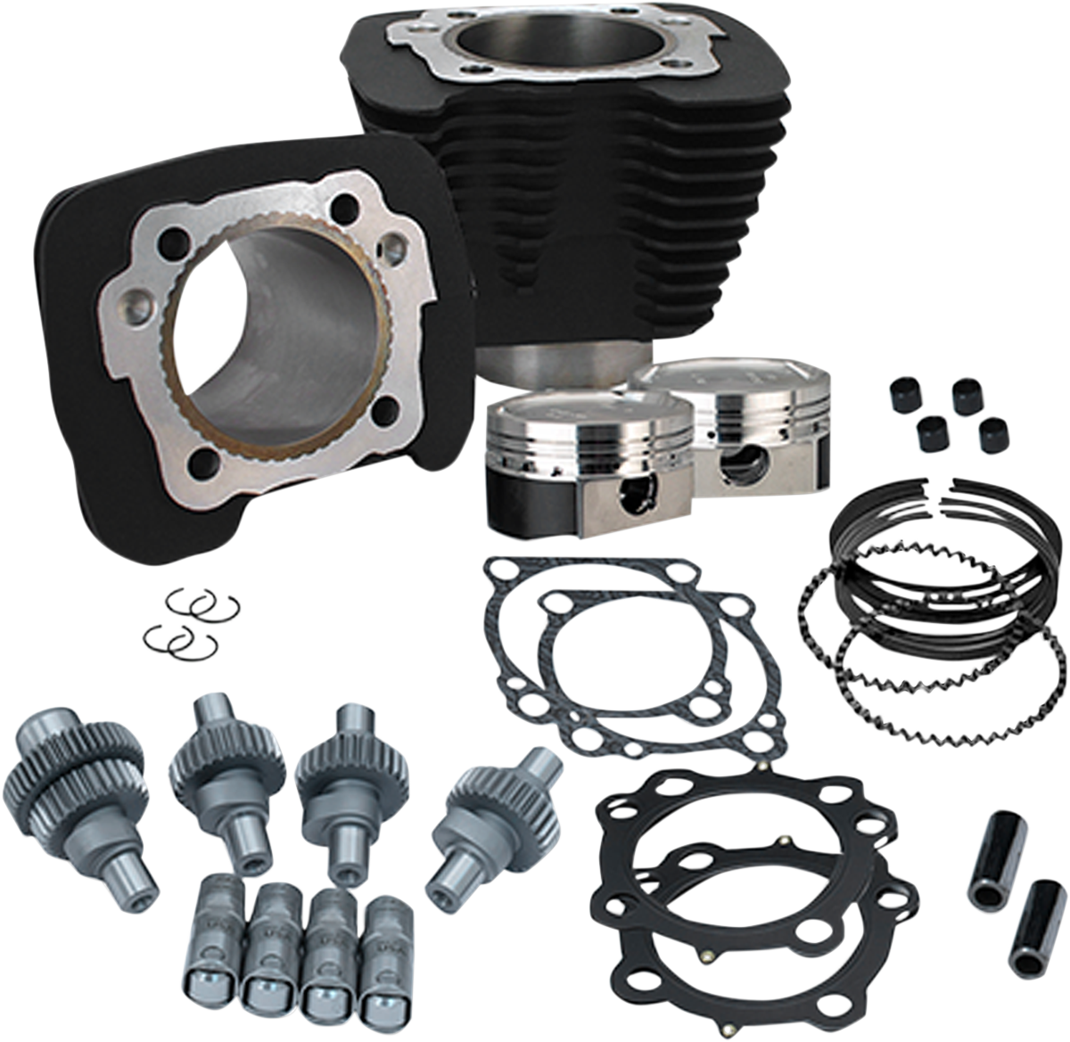 Hooligan Engine Performance Kit - Hooligan Kit - 883 cc to 1200 cc - Wrinkle Black - Sportster [0903-1300]