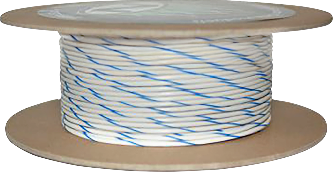 OEM Color Wire Spool - 100' Wire Spool - 20 Gauge - White/Blue [2120-1256]