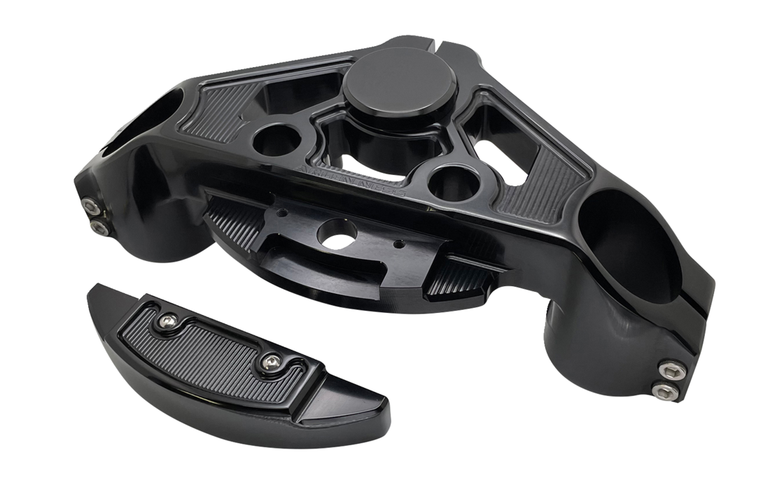 Method® (+2”) Drop Triple Tree Kits - Triple Tree - Black - + 2" [0408-0413] - Image 3