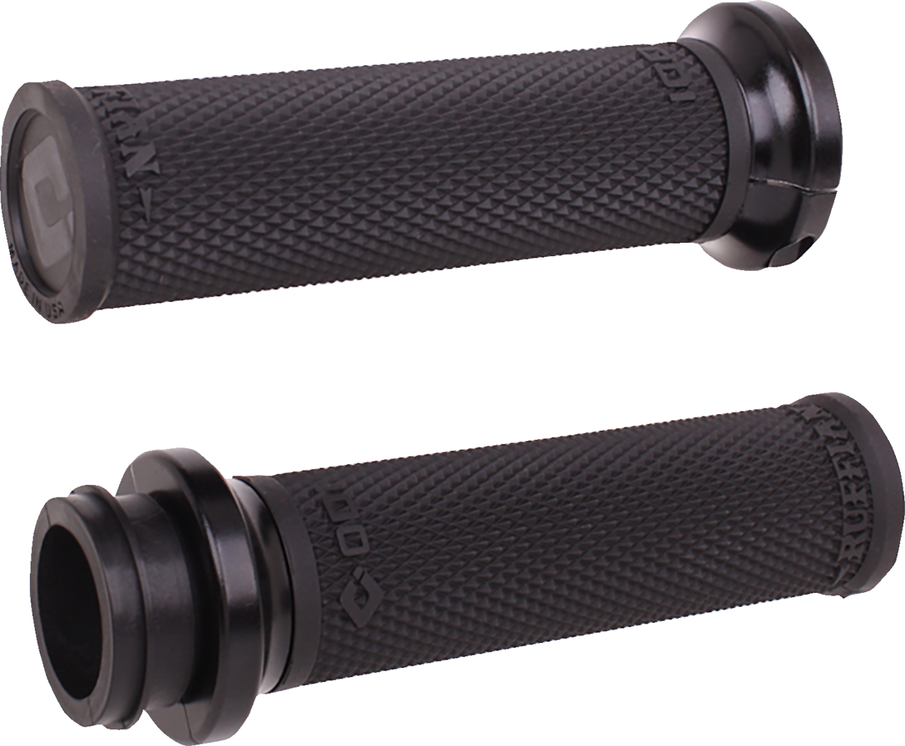 Ruffian Lock-On Street Grips - TBW - Black/Black [0630-3402]