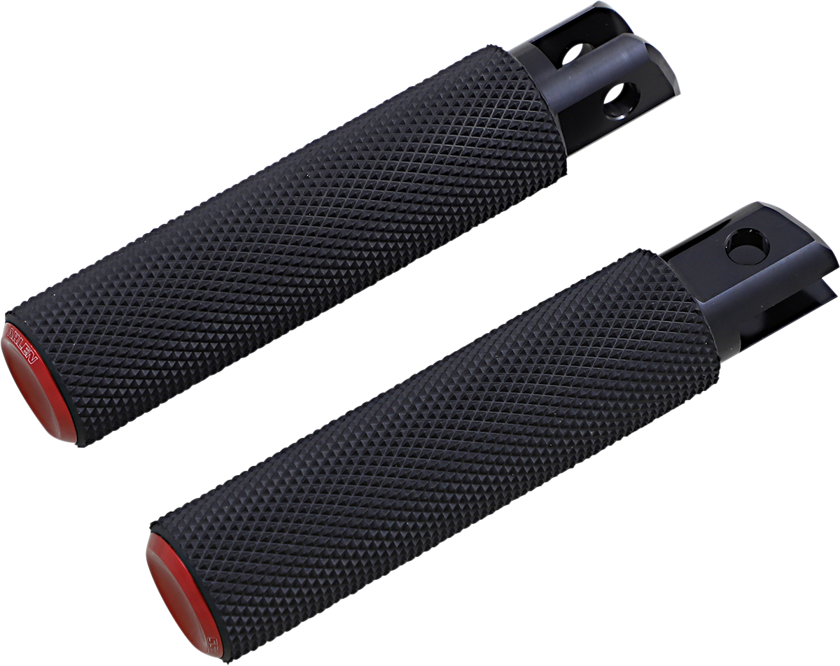 M-Eight Fusion Foot Pegs - Knurled Foot Pegs - Red - FX/FL '18-'25 [1620-1977]