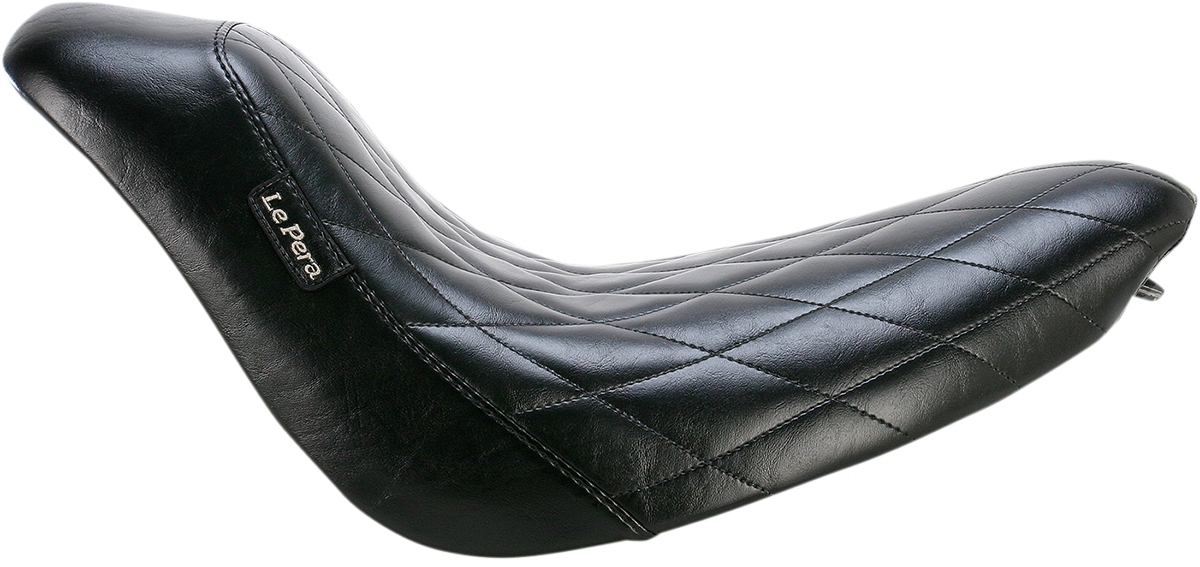Bare Bones Solo Seat - Diamond Stitch - Black - Softail '06-'17 [0802-0814]