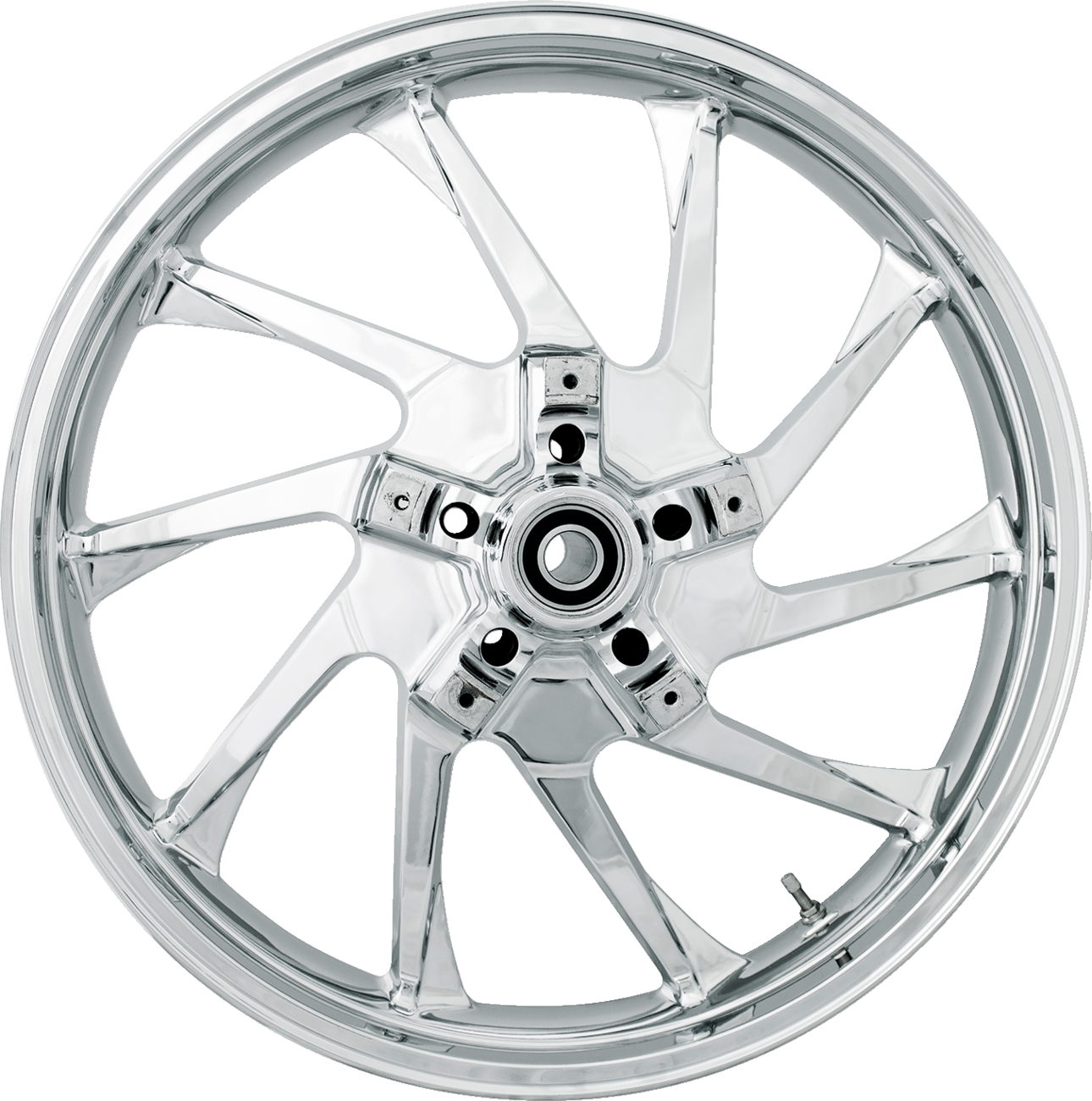 Hurricane Precision Cast 3D Wheel - Wheel - Hurricane 3D - Front - Dual Disc/with ABS - Chrome - 21x3.5 [0201-2399]