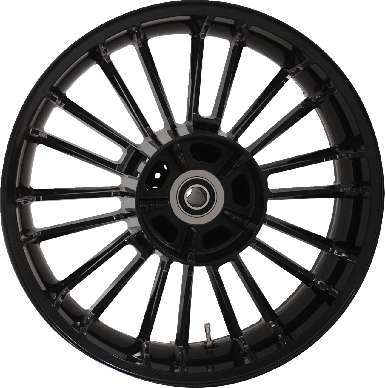 Atlantic Precision Cast 3D Wheel - Wheel - Atlantic 3D - Rear - Single Disc/without ABS - Black - 18x5.5 - '09-'24 Touring [0202-2177] - Image 2