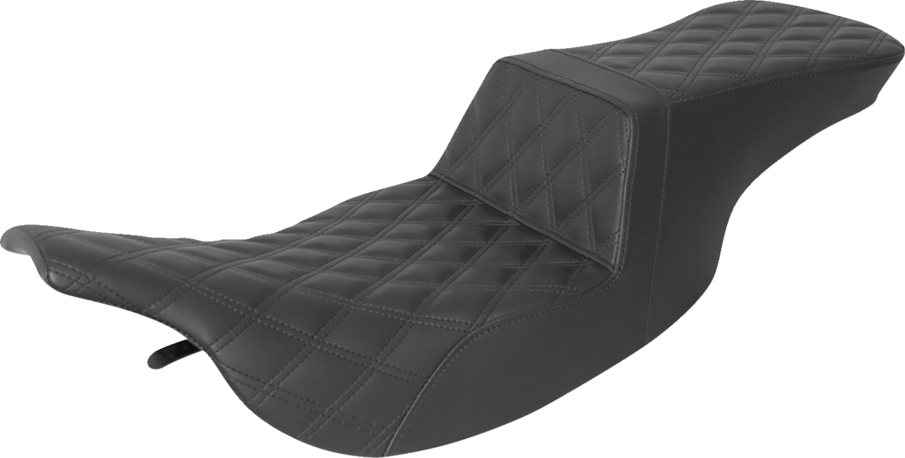 Tour Step-Up Seat - Full Lattice Stitch - Black - FL '97-'07 [0801-1430]