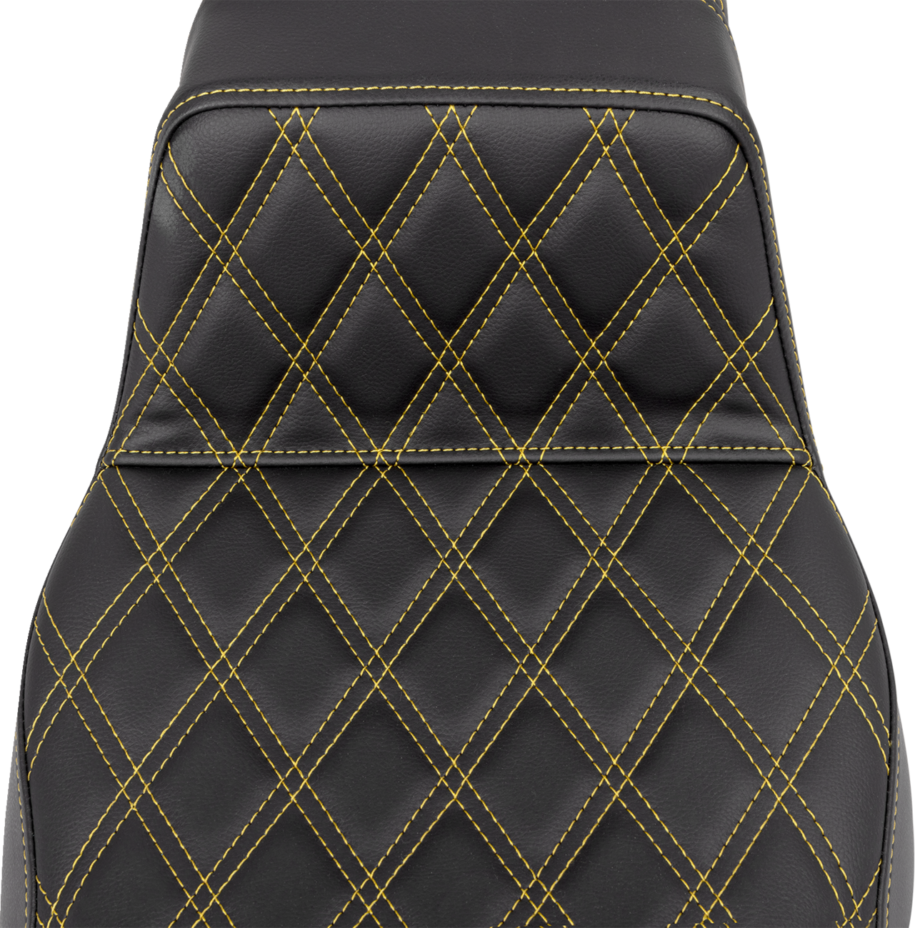 Lattice Stitch Step-Up Seat - Step-Up Seat - Lattice Stitch - Gold Stitch - Extended Reach - FLH/FLT '08-'23 [0801-1600] - Image 2