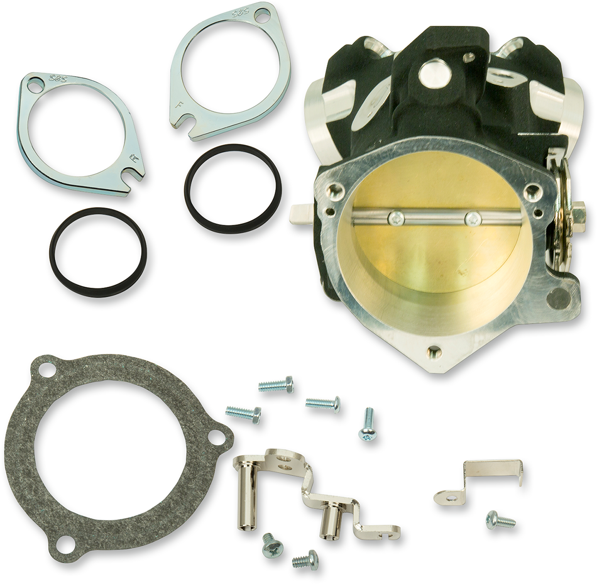 Throttle Hog Cable Operated Throttle Body Kit - Black - 66 mm - 124" Engine [1022-0186]