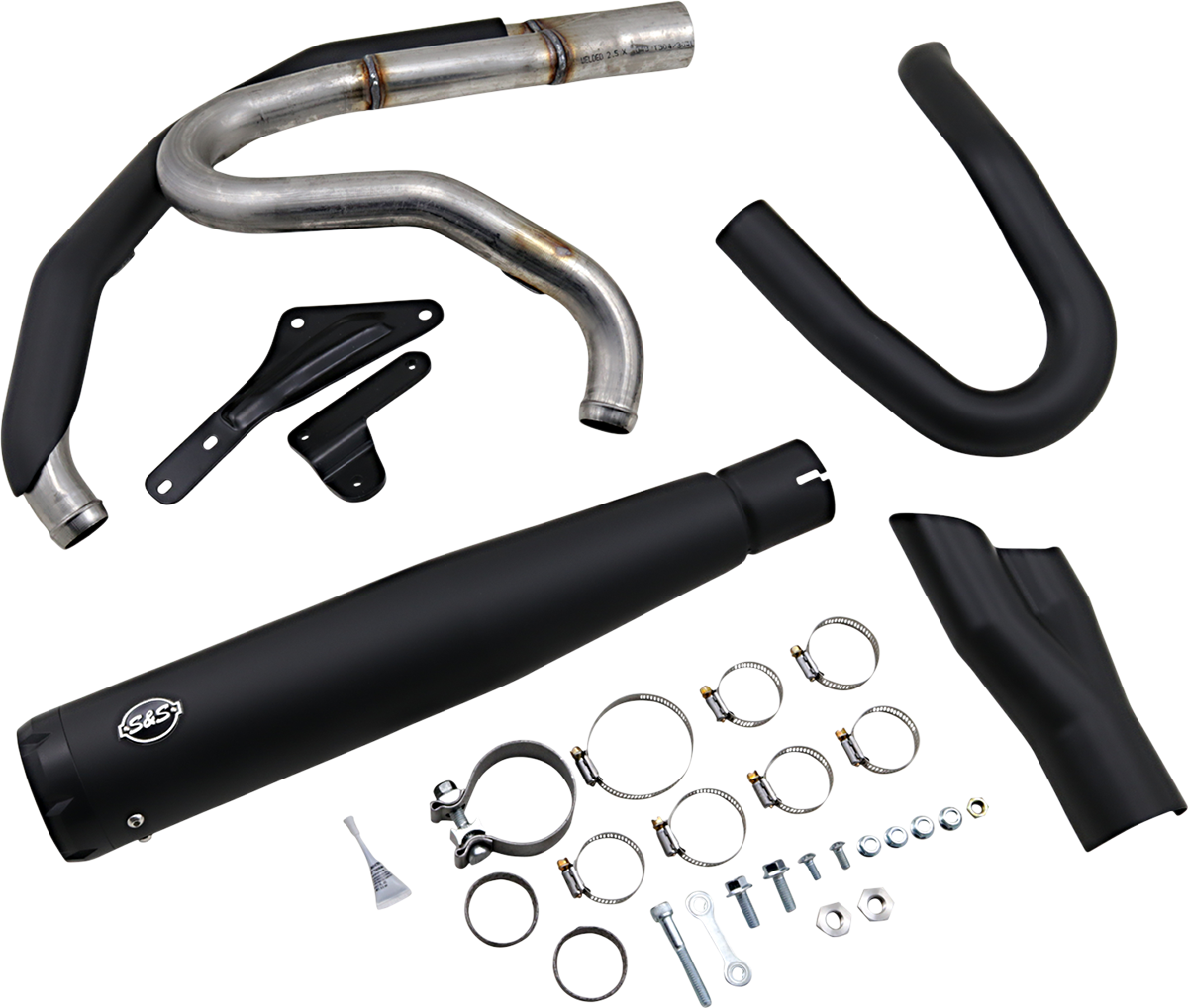 SuperStreet 2:1 Exhaust System - 2:1 Exhaust for M8 Softail - Black [1800-2467]