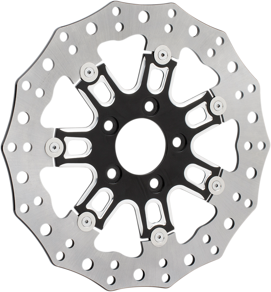 Two-Piece Floating Brake Rotor - Front Rotor - 7 Valve - 11.8" - Black [1710-3318]
