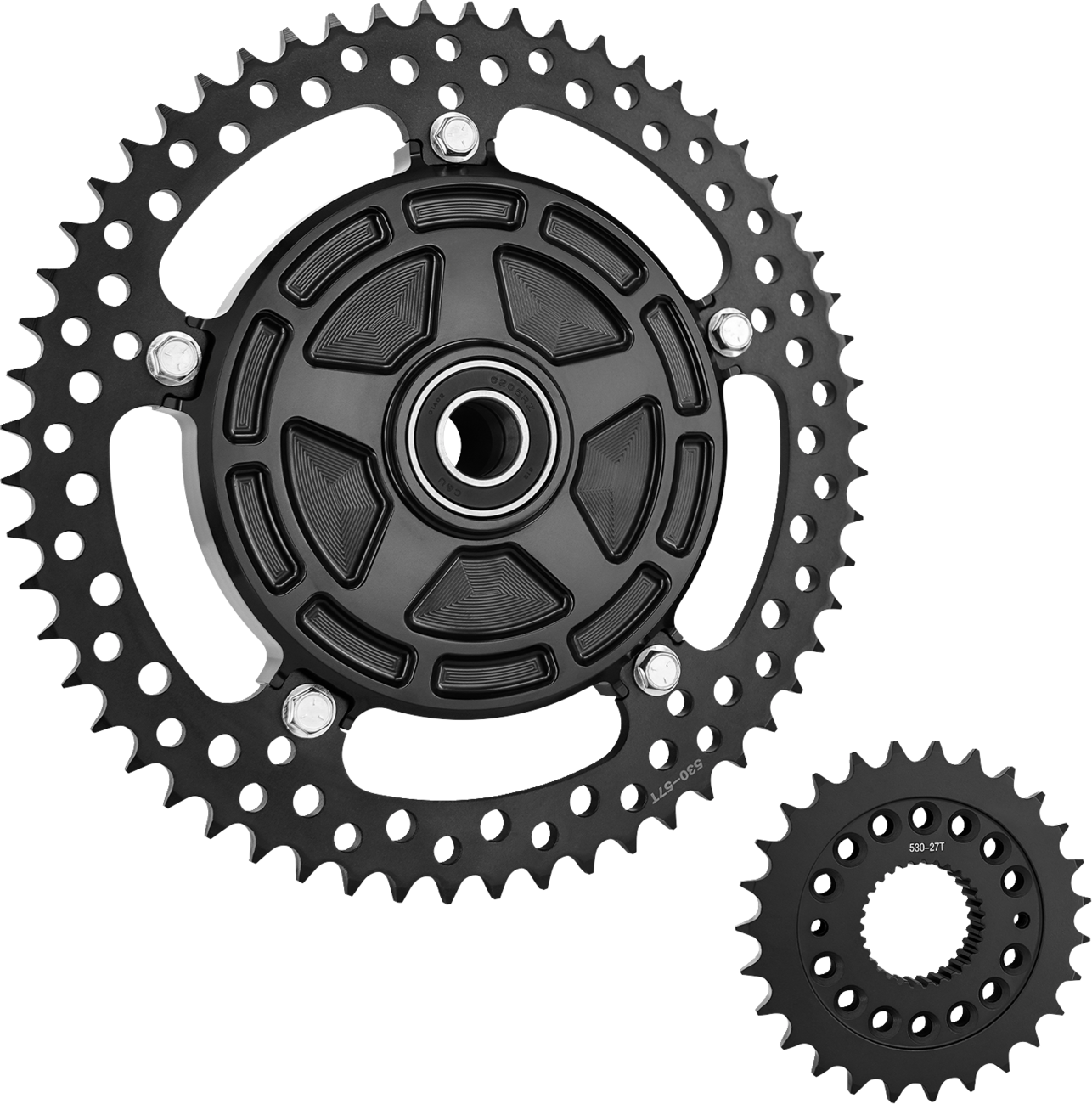 Chain Drive Conversion Kit - Chain Drive Kit - 27/57 Tooth - Black - FLT/FLH [1210-2803]