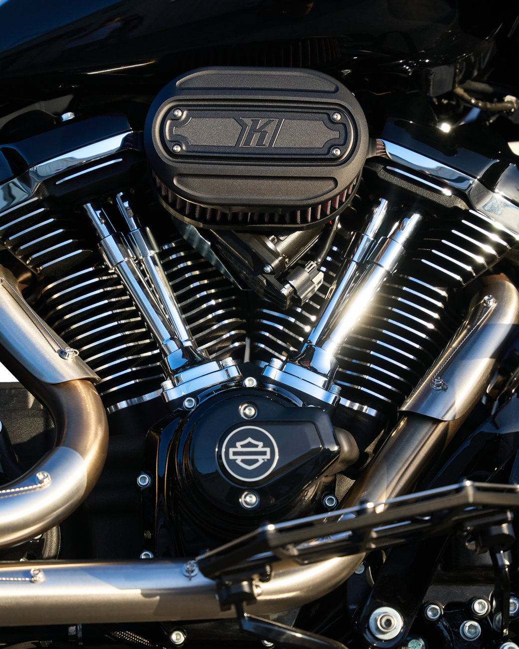 Oval Air Cleaner Kit - Black - Touring/Softail [1010-3206] - Image 5