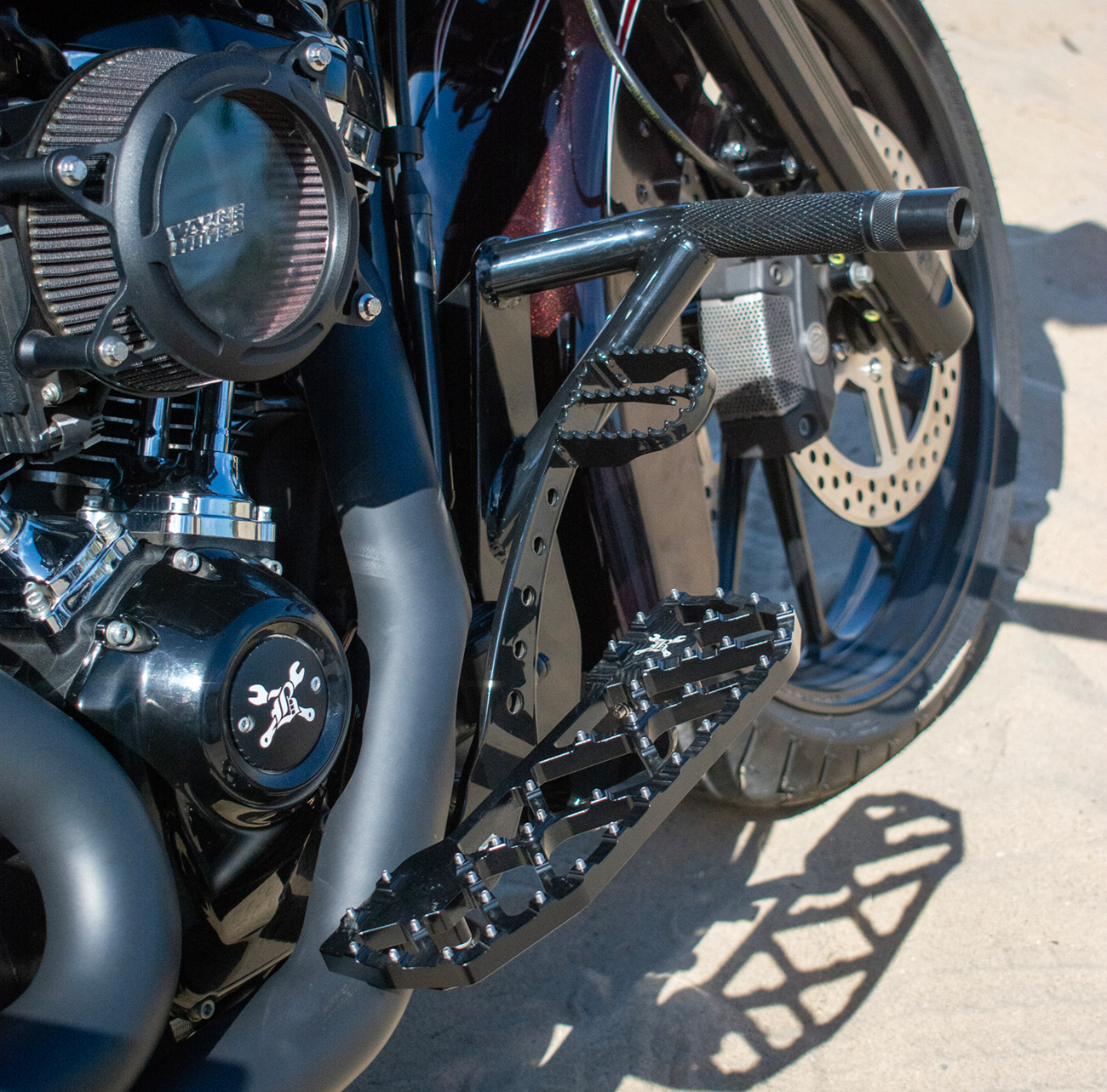 MX-Evolution Floorboards - Rider - Black - FL '85-'26 [1621-1224] - Image 2
