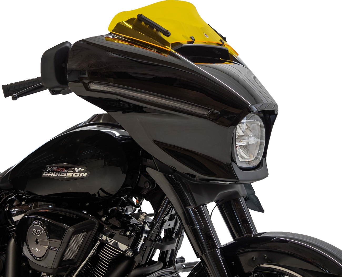 Kolor Flare® Windshield - Kolor Flare™ Windshield - 6-1/2" - Yellow - FLHX [2310-0953] - Image 2