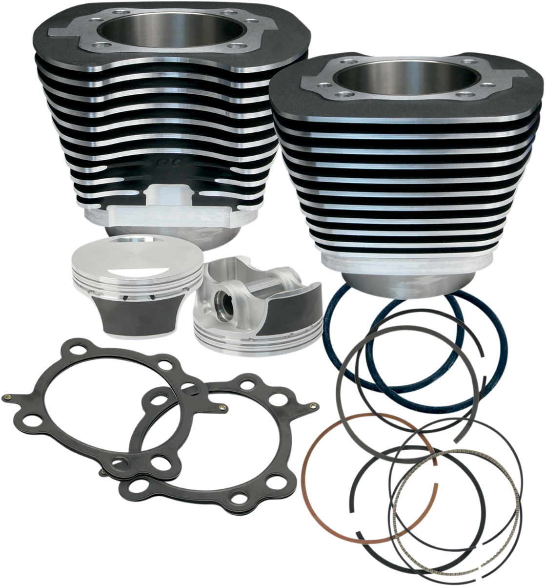 Big Bore Cylinder Kit - 97" Big Bore Cylinder Kit - Wrinkle Black - Twin Cam [0931-0436]