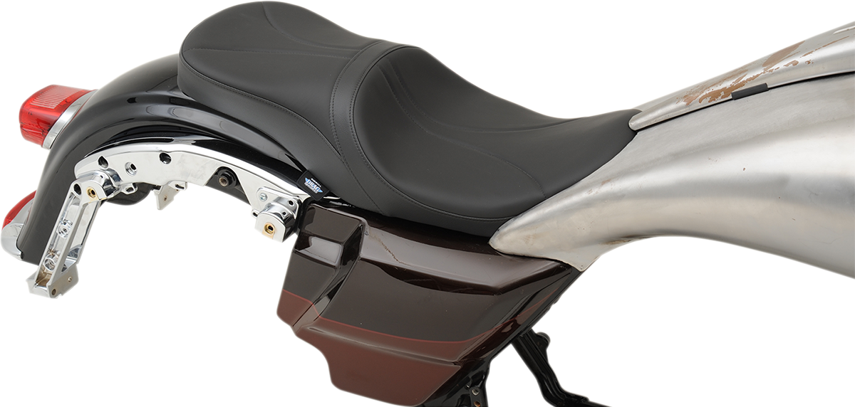 Low Profile Touring Seat - Low Touring Seat - Solar Reflective - Mild Stitched - Razorback Tanks - FL '08-'23 [0801-1075] - Image 6