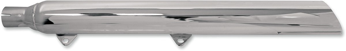 Slip-On Mufflers for True Dual Headers - Slip-On Mufflers - Slant-Cut with Standard 2" Baffles - Chrome [1801-0453] - Image 2