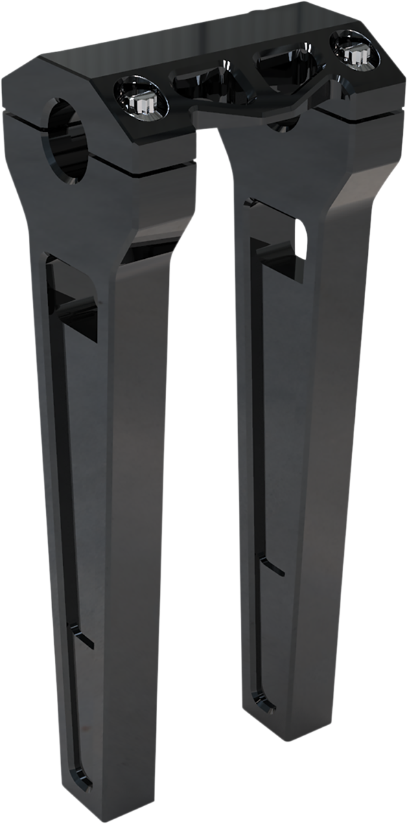 Performance Risers - Straight - 10"- Black Anodized [0602-1214]