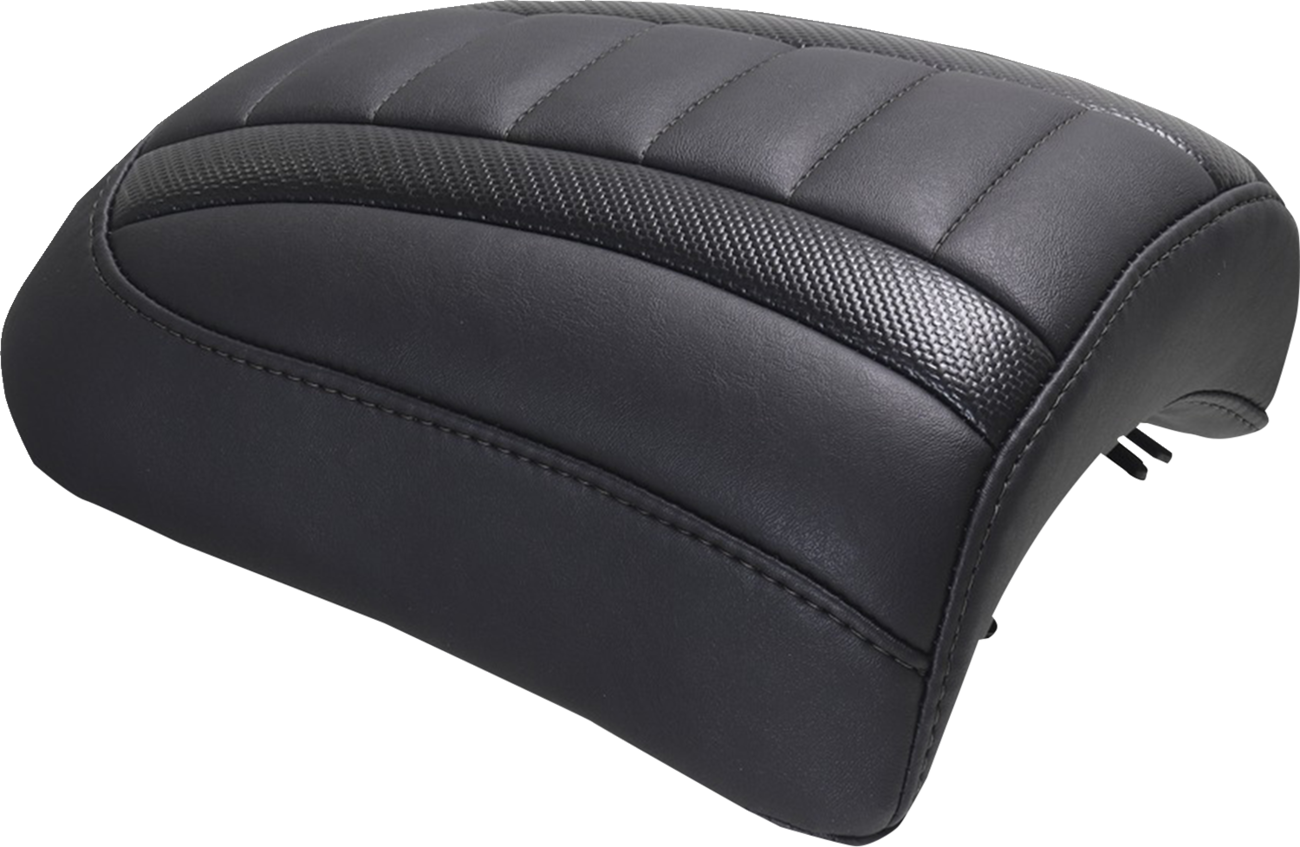 Padded Passenger Seat Cowl - Deluxe - Black Stitch - FLT/FLH '23-'25 [0801-2114]