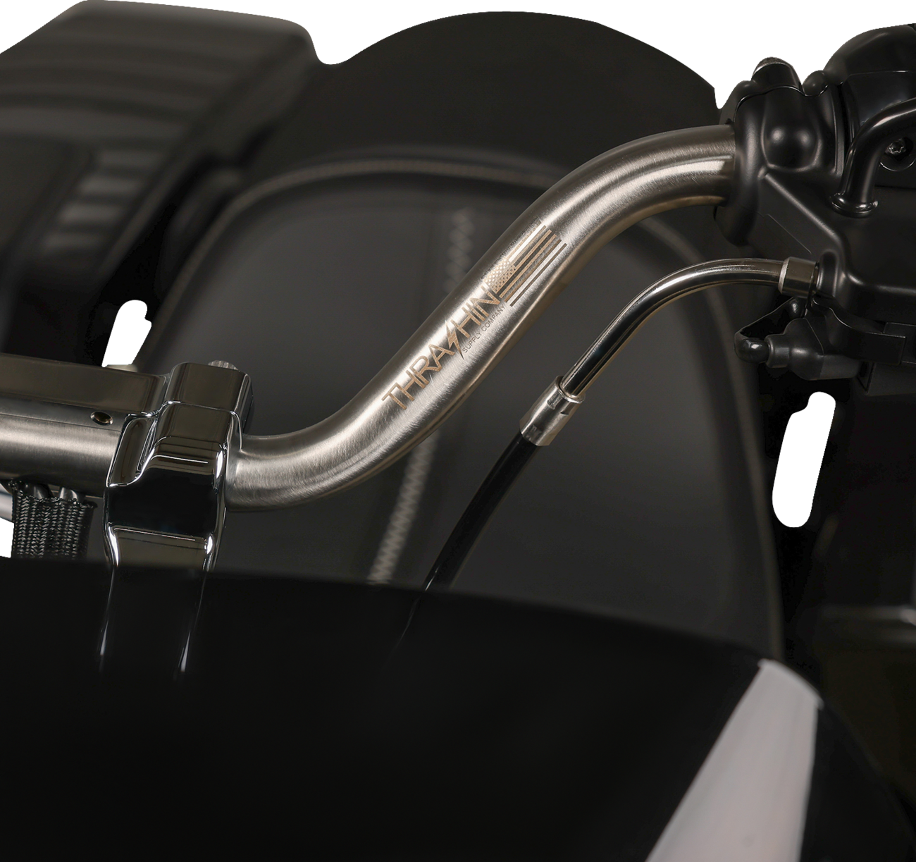 1" Handlebar - High Bend - Stainless Steel [0601-6653] - Image 3